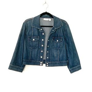 Chico’s cropped jean jacket
